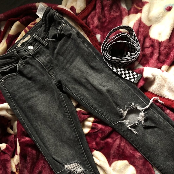 Levi’s skinny thick denim ripped jeans - Picture 1 of 7